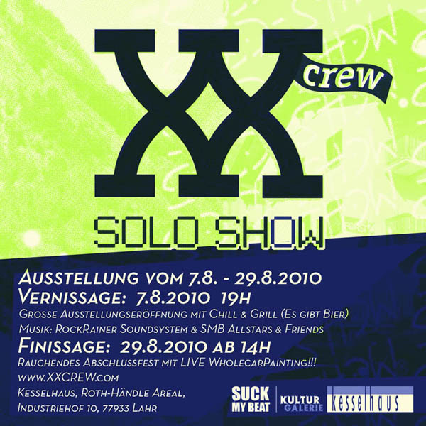 xxcrew Soloshow - Ausstellungser�ffnung mit Grill, RockRainer & SMB-Allstars